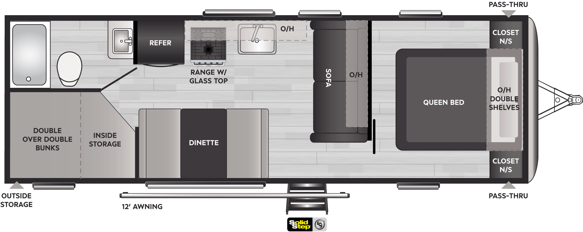 2022 KEYSTONE SPRINGDALE 260TBWE, , floor-plans-day image number 0